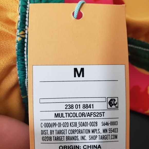 Kona Sol Multi-Color Green Floral Tie Front Bikini - Picture 5 of 7